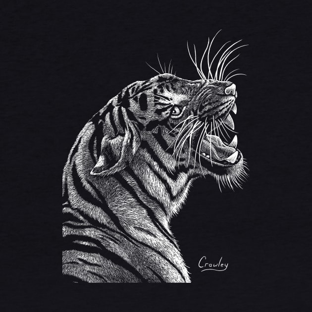 Tiger Roaring by StevenCrawleyDesigns